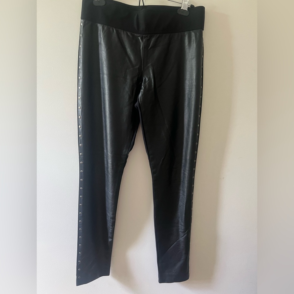 Club Monaco Faux Leather Studded Leggings